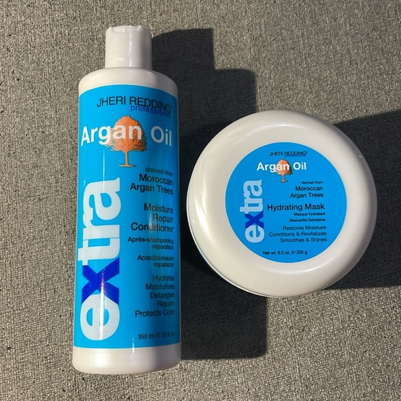 JHERI REDDING  ARGAN OIL Hydrating Mask & Moisture Repair Conditioner - Picture 1 of 11